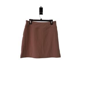 Lou Keith Tennis Skort Skirt Active - Light Brown - Stretch Lined - Size Medium